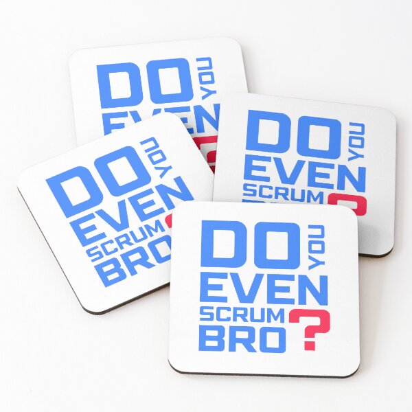 Item preview, Funny Scrum Master - Do You Even Scrum Bro Agile Tech - Blue and Red Edition designed and sold by 3hornCreations.