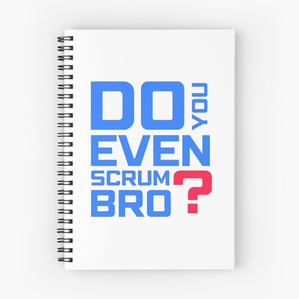 Item preview, Funny Scrum Master - Do You Even Scrum Bro Agile Tech - Blue and Red Edition designed and sold by 3hornCreations.