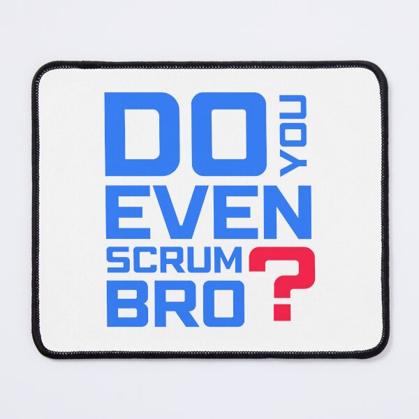 Item preview, Funny Scrum Master - Do You Even Scrum Bro Agile Tech - Blue and Red Edition designed and sold by 3hornCreations.