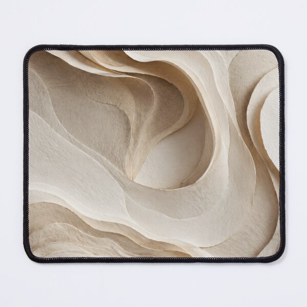 Item preview, Woven Stillness | Wabi-Sabi Abstract Paper Wave Wall Art | Neutral Beige Textured Print | Japandi Home Decor designed and sold by SoftSpaceDesign.