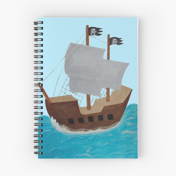 Item preview, Pirate Ship at Sea designed and sold by JessouArt.
