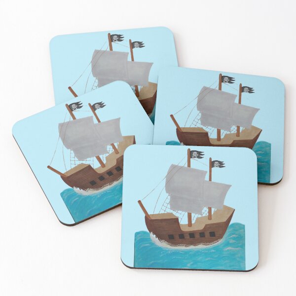 Item preview, Pirate Ship at Sea designed and sold by JessouArt.