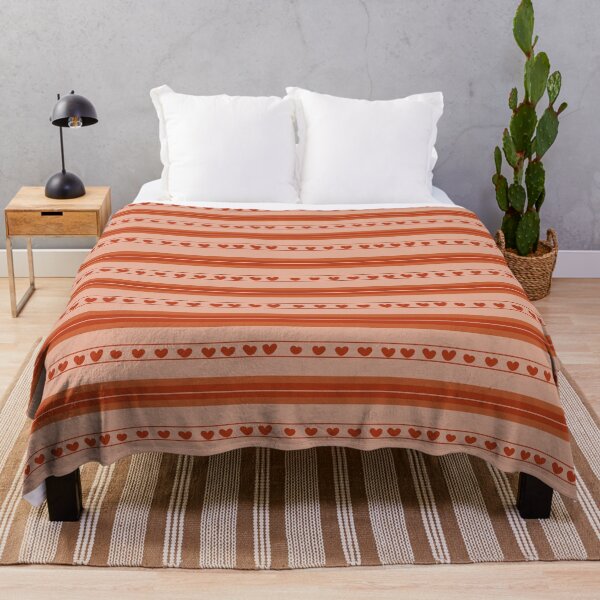 Item preview, Light Orange & Dark Orange Hearts in Stripes designed and sold by KSimpson838.