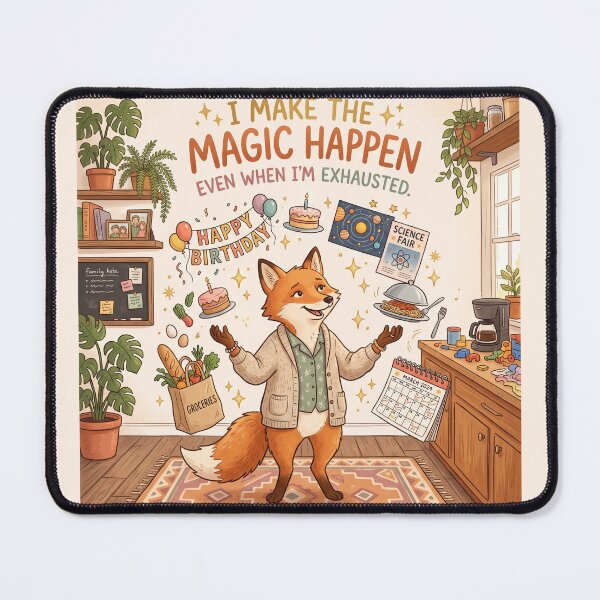 Item preview, I Make The Magic Happen Shirt – Even When I'm Exhausted Fox Mom Tee designed and sold by DmaarGroup.