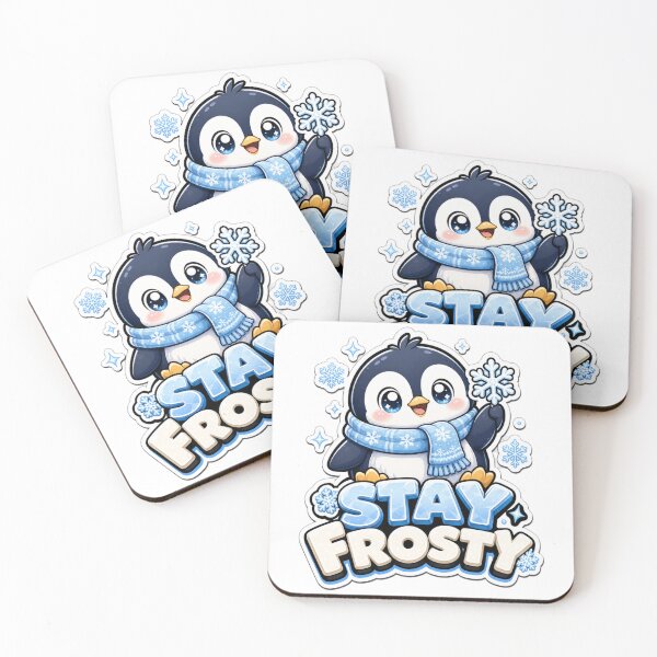 Item preview, Stay Frosty Penguin Kawaii Winter designed and sold by BoosterShop.
