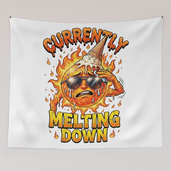 Item preview, Curren Melting Down – Melting Sun with Sunglasses designed and sold by yanderedev.