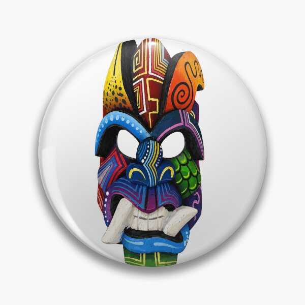 Artikelvorschau, Boruca-Maske aus Costa Rica – Traditionelle Teufelsmaske entworfen und verkauft von R1 Foundry.