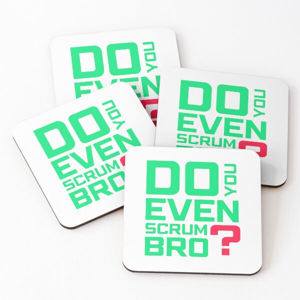 Item preview, Funny Scrum Master - Do You Even Scrum Bro Agile Tech - Green and Red Edition designed and sold by 3hornCreations.