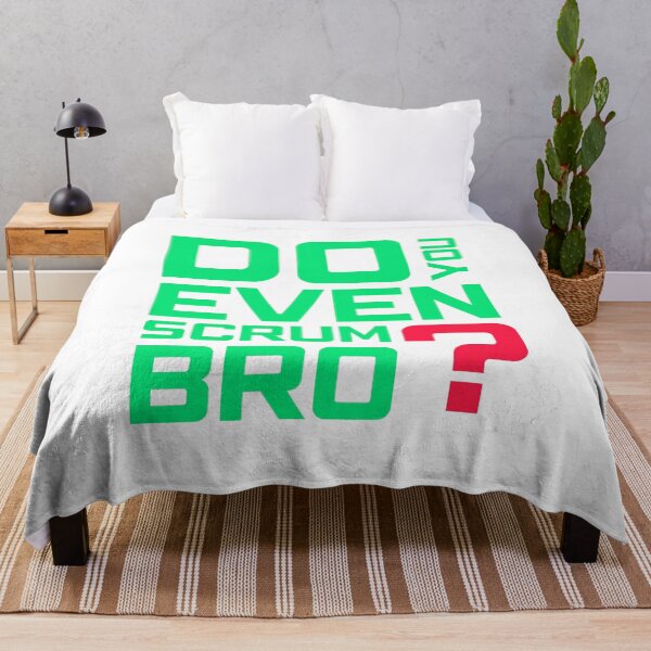 Item preview, Funny Scrum Master - Do You Even Scrum Bro Agile Tech - Green and Red Edition designed and sold by 3hornCreations.