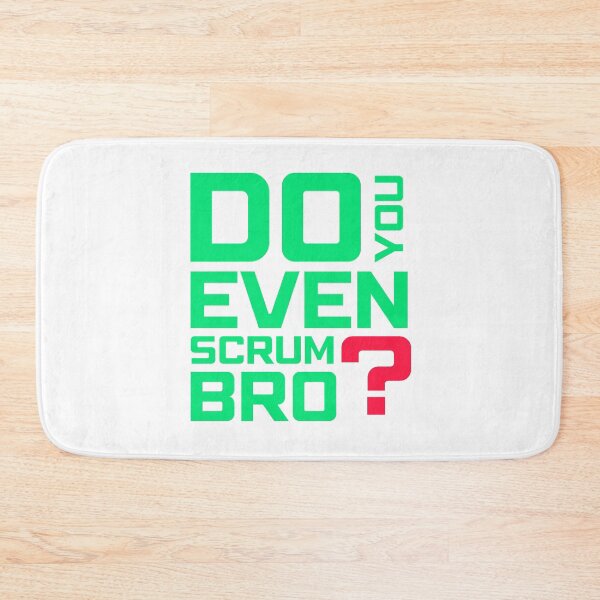 Item preview, Funny Scrum Master - Do You Even Scrum Bro Agile Tech - Green and Red Edition designed and sold by 3hornCreations.