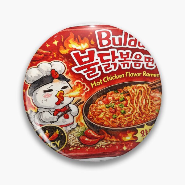 Item preview, Buldak Hot Chicken Flavour Instant Ramen Packet designed and sold by EstherMakesFood.