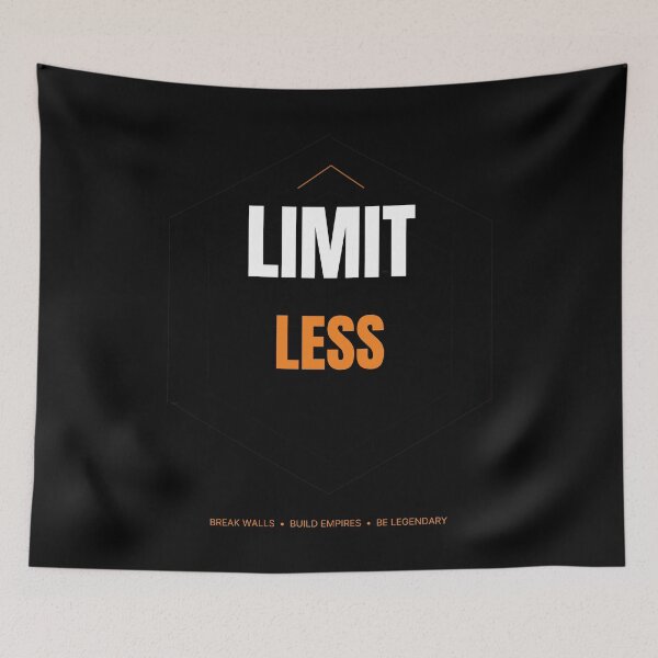 Item preview, Limit Less Motivational Typography Design designed and sold by Hayir Design.