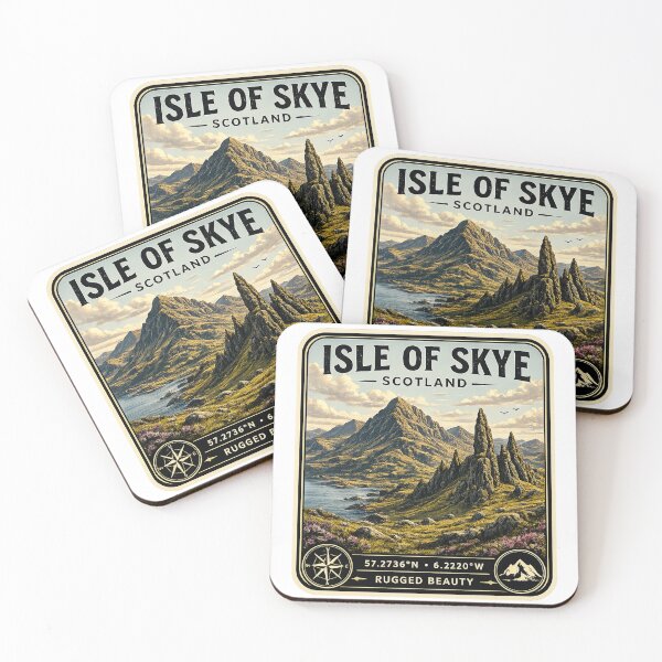 Item preview, Isle of Skye Scotland Vintage Travel Sticker designed and sold by naturalsurvival.