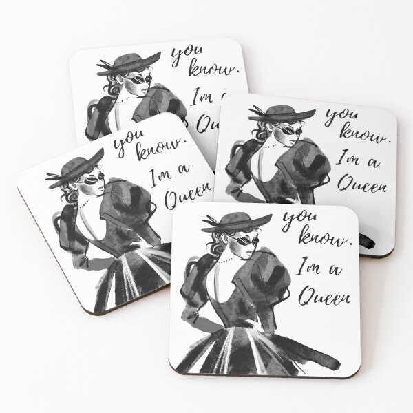 Item preview, You Know I’m A Queen Vintage Fashion Girl Art designed and sold by busesplace.