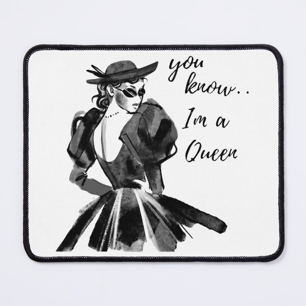 Item preview, You Know I’m A Queen Vintage Fashion Girl Art designed and sold by busesplace.