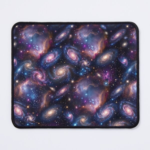 Item preview, Deep Space Nebula & Spiral Galaxy Seamless Pattern. designed and sold by ResonateUK.