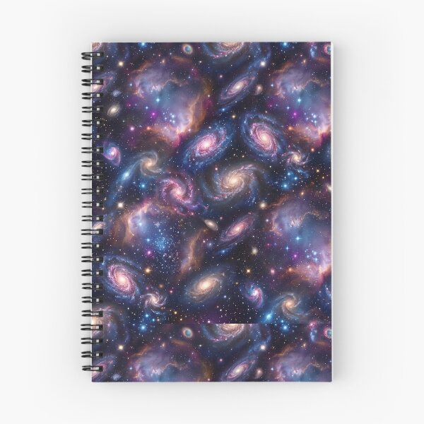 Item preview, Deep Space Nebula & Spiral Galaxy Seamless Pattern. designed and sold by ResonateUK.