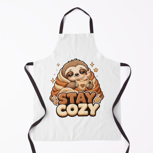 Item preview, Stay Cozy Sloth with Coffee Kawaii designed and sold by BoosterShop.