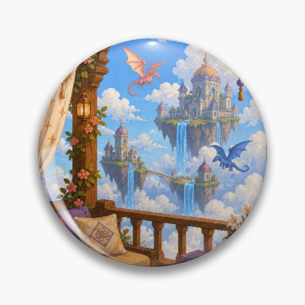 Item preview, Dragonwatch Balcony Over the Floating Kingdom  designed and sold by Sketchlegacy.