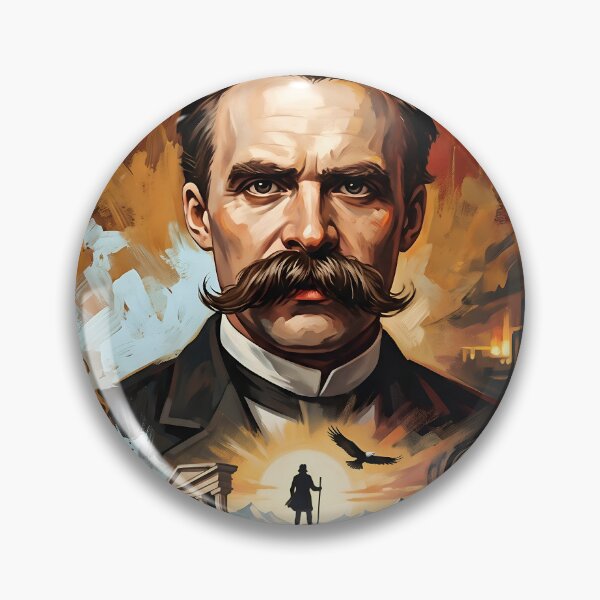 Artikelvorschau, Friedrich Nietzsche Philosophie Vintage-Poster entworfen und verkauft von ARTROGAN.