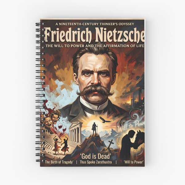 Item preview, Friedrich Nietzsche Philosophy Vintage Poster designed and sold by ARTROGAN.