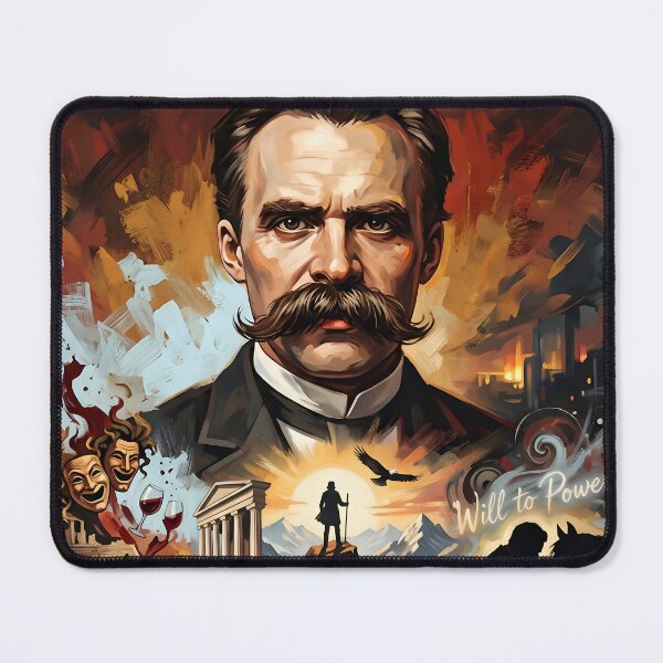Item preview, Friedrich Nietzsche Philosophy Vintage Poster designed and sold by ARTROGAN.