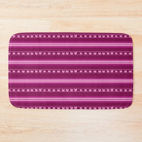 Item preview, Dark Pink & Pink Hearts in Stripes designed and sold by KSimpson838.
