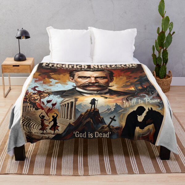 Item preview, Friedrich Nietzsche Philosophy Vintage Poster designed and sold by ARTROGAN.