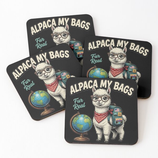 Item preview, Alpaca My Bags Funny Travel Pun Design designed and sold by TshirtsOnline-.