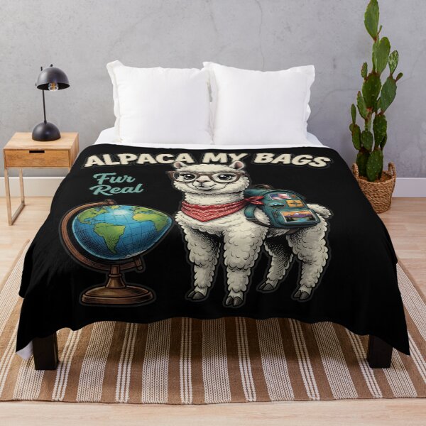 Item preview, Alpaca My Bags Funny Travel Pun Design designed and sold by TshirtsOnline-.