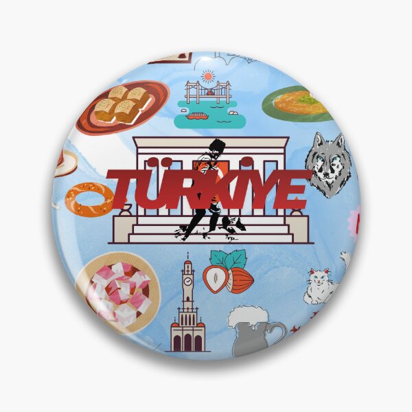Item preview, Türkiye Culture Icons and Turkish Food Collage designed and sold by busesplace.