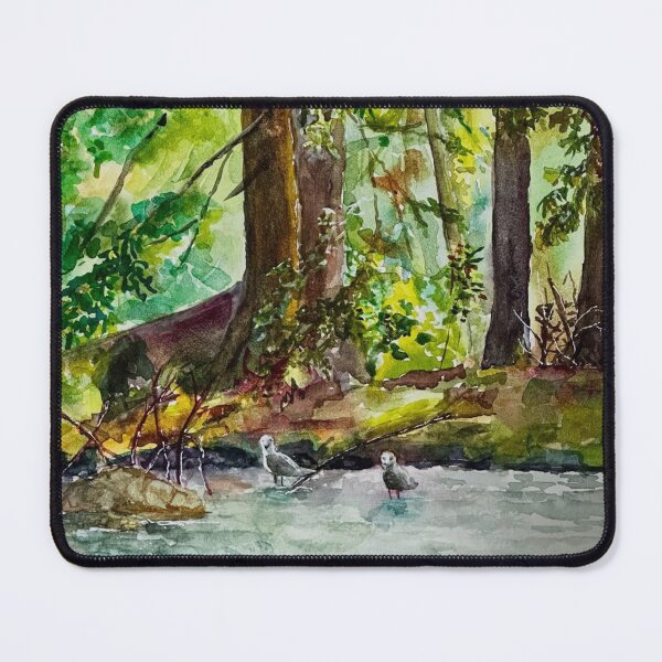 Item preview, Misty Hart Ski aWatercolor Forest designed and sold by Giuliaclimb.