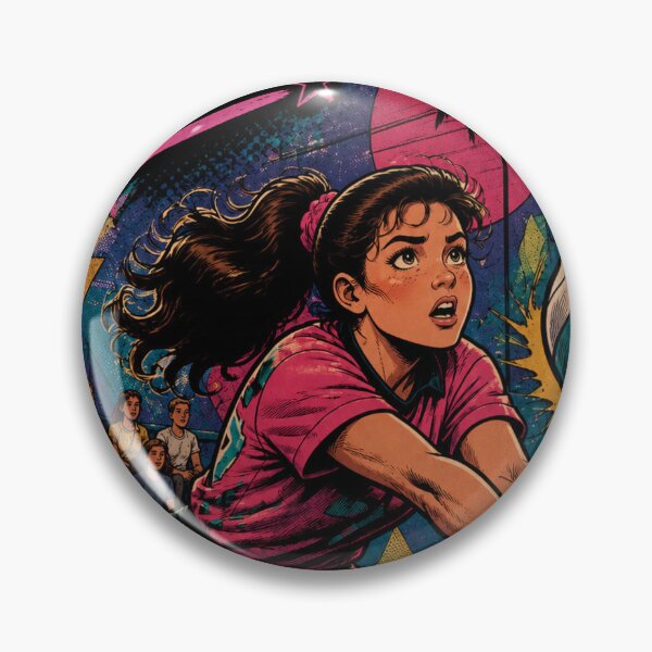 Item preview, Your Potential is Infinite – Retro 80s Volleyball Comic Art designed and sold by reflejoentinta.