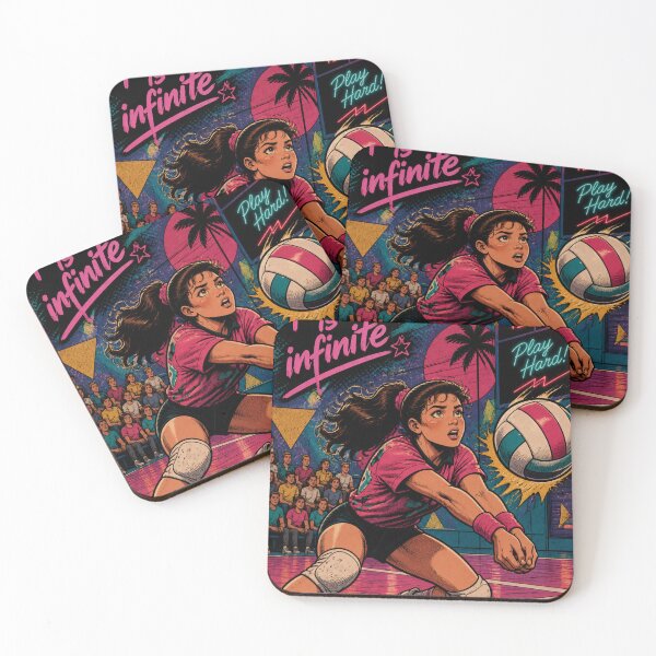 Item preview, Your Potential is Infinite – Retro 80s Volleyball Comic Art designed and sold by reflejoentinta.