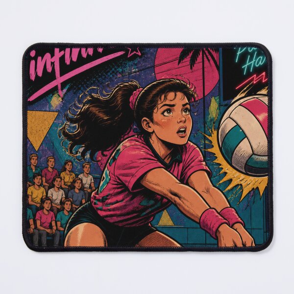 Item preview, Your Potential is Infinite – Retro 80s Volleyball Comic Art designed and sold by reflejoentinta.