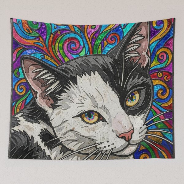 Item preview, Mickie Cat Urban Mural 7 designed and sold by Reclining Buddha Cat.