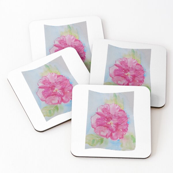 Item preview, Magenta hibiscus watercolour designed and sold by GalleryNora.