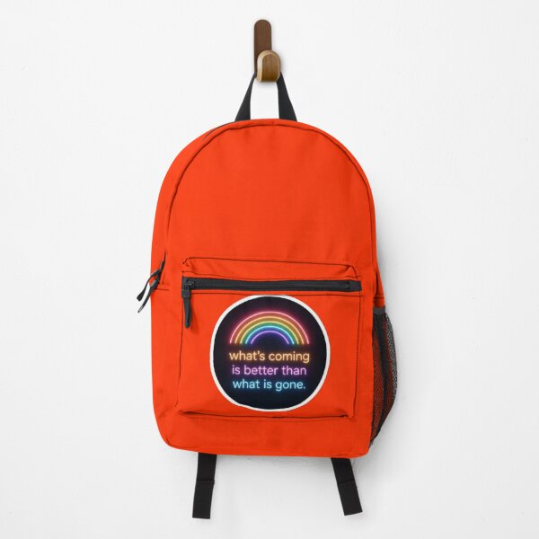 Item preview, Whats Coming Is Better Than What Is Gone Neon Rainbow - Sticker designed and sold by Scro-Ciob-Shop.