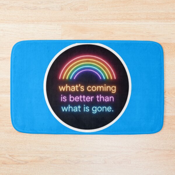 Item preview, Whats Coming Is Better Than What Is Gone Neon Rainbow - Sticker designed and sold by Scro-Ciob-Shop.