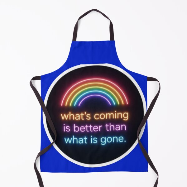 Item preview, Whats Coming Is Better Than What Is Gone Neon Rainbow - Sticker designed and sold by Scro-Ciob-Shop.