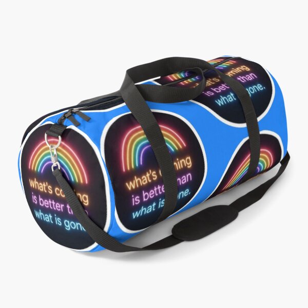 Item preview, Whats Coming Is Better Than What Is Gone Neon Rainbow - Sticker designed and sold by Scro-Ciob-Shop.