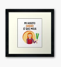 My garden is cool (she) Framed Print