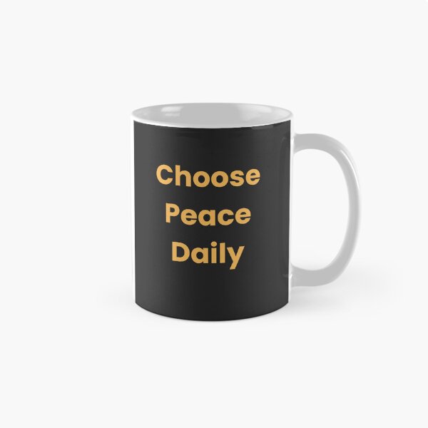 Item preview, Choose Peace Daily | Minimalist Inspirational Quote T-Shirt | Positive Mindset Typography | Mental Wellness Gift designed and sold by MiniMuArt.
