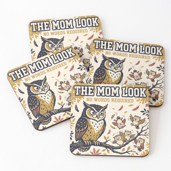 Item preview, The Mom Look Shirt – No Words Required Funny Owl Collegiate Tee designed and sold by DmaarGroup.