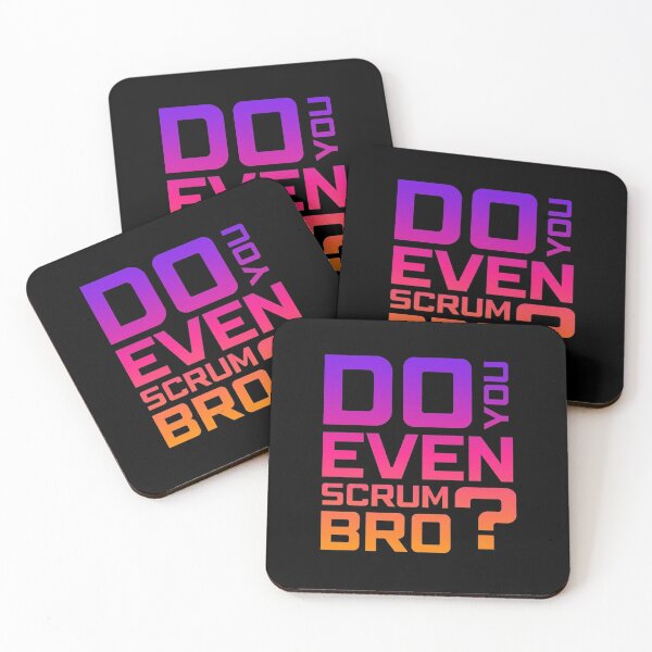 Item preview, Funny Scrum Master - Do You Even Scrum Bro Agile Tech - Synthwave Edition designed and sold by 3hornCreations.