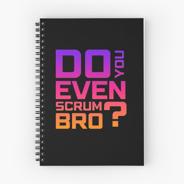 Item preview, Funny Scrum Master - Do You Even Scrum Bro Agile Tech - Synthwave Edition designed and sold by 3hornCreations.