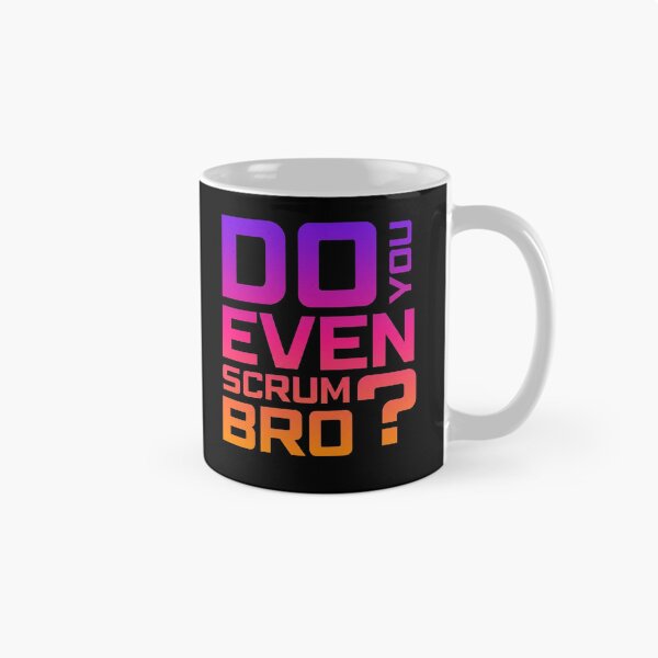 Item preview, Funny Scrum Master - Do You Even Scrum Bro Agile Tech - Synthwave Edition designed and sold by 3hornCreations.