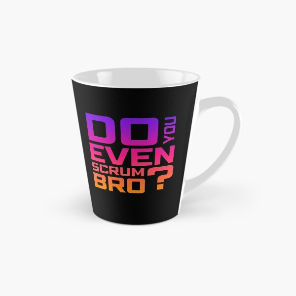 Item preview, Funny Scrum Master - Do You Even Scrum Bro Agile Tech - Synthwave Edition designed and sold by 3hornCreations.