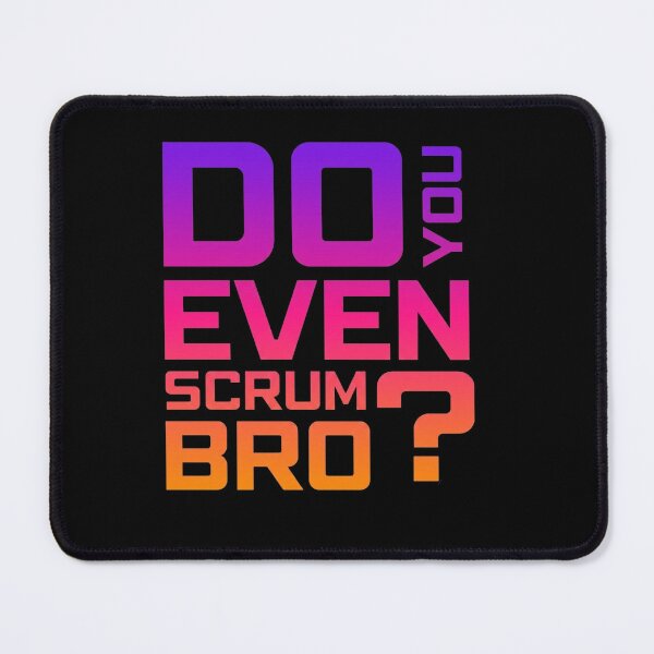 Item preview, Funny Scrum Master - Do You Even Scrum Bro Agile Tech - Synthwave Edition designed and sold by 3hornCreations.