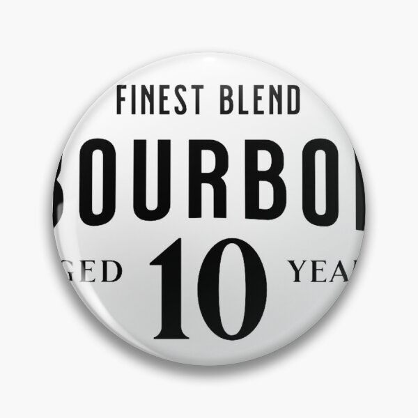 Item preview, Bourbon Aged 10 Years Vintage Whiskey Badge designed and sold by BoosterShop.